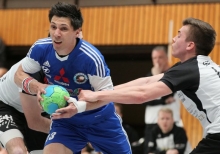 Julius Liebisch war mit sechs Treffern wieder ein wichtiger Offenivspieler im Team des TV Nieder-Olm, der beim TV Mülheim dennoch die erste Niederlage seit Mitte März kassierte.