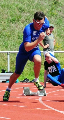 Alex Thees ist einer der Schott-Athleten, die am Freitag beim vereinseigenen Spirnt- und Hürdenmeeting in die Saison einsteigen.