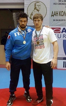 In Mainz Vereinskameraden, in Sofia Finalgegner: Die ASV-Ringer Daigoro Timoncini und Artur Aleksanyan.
