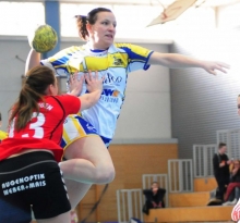 Vera Martens war beim starken Auftritt der SGB II in Zweibrücken mit insgesamt 14 Treffer im Angiff der Brezenheimerinnen die überragende Schützin-