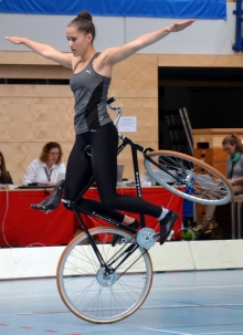 Ziel erreicht: Cara Schmitt beendete die Junioren DM auf einem Top-Ten-Platz.