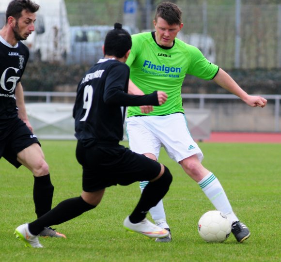 Für Thorsten Kleber ist die Saison bereits beendet. Der Ingelheimer Mittelfeldspieler sah in Dudenhofen die Rote Karte.