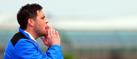 Wird sein Rufen erhört? Fortuna-Trainer Thoma Eberhardt wünscht sich, dass die Mannschaft nicht erst bis zur zweiten Halbzeit wartet, um ihr Potenzial abzurufen.
