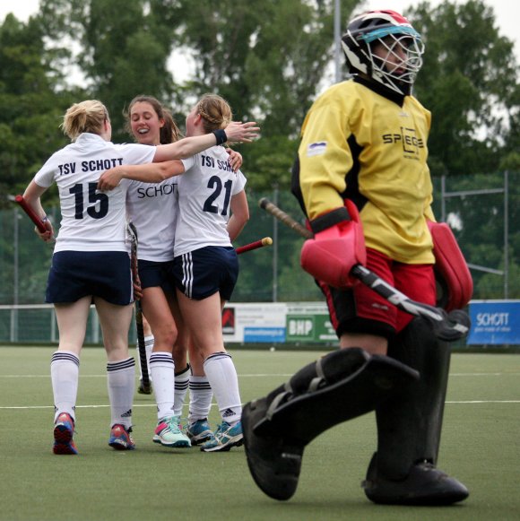 Reichlich zu jubeln hatten die Hockeyfrauen des TSV Schott in den bisherigen Heimspielen. Hält die gute Bilanz, ist angesichts vier ausstehender Heimpartien noch einiges möglich in Richtung Tabellenspitze. 