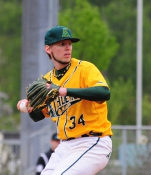 Kassierte fünf Runs im achten Inning: Manuel Möller.