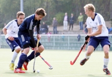 Dennis Hoeter, hier bei der 1:5-Niederlage im Hinspiel, bereitete den Anschlusstreffer bei der HG Nürnberg durch ein Solo durch die Abwehr des Tabellenführers vor.